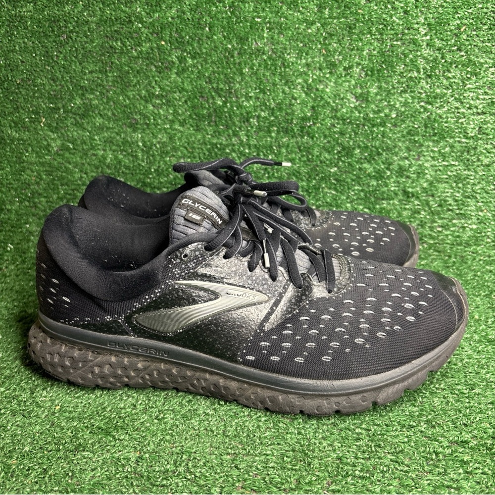BROOKS Men’s Glycerin 16 Running Shoes Triple Black Men’s Size 11.5